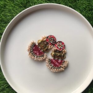 Patola & Bandhini Combination Loreal Earrings